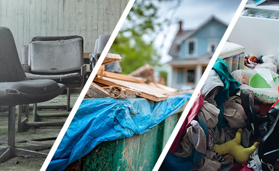 Junk removal for contractors, hoa, real estate agents, landlords