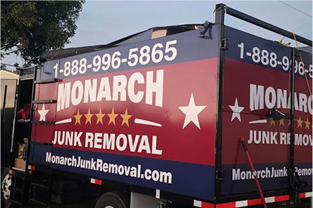 3/4ths view of Monarch Services Group Commercial Junk Removal